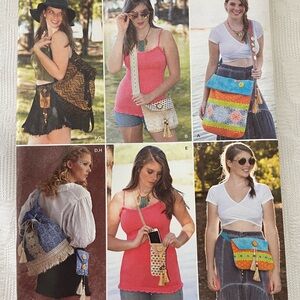Simplicity pattern 8356 Uncut for Festival Bags sacks